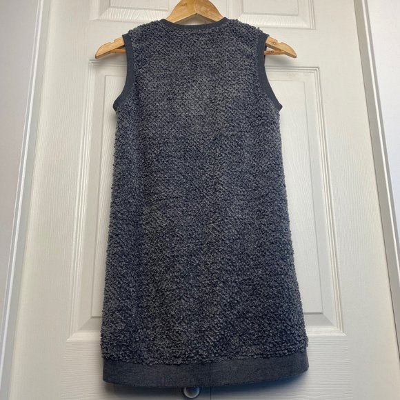 Girls Grey Long Sweater Vest Size 14 - Picture 6 of 6